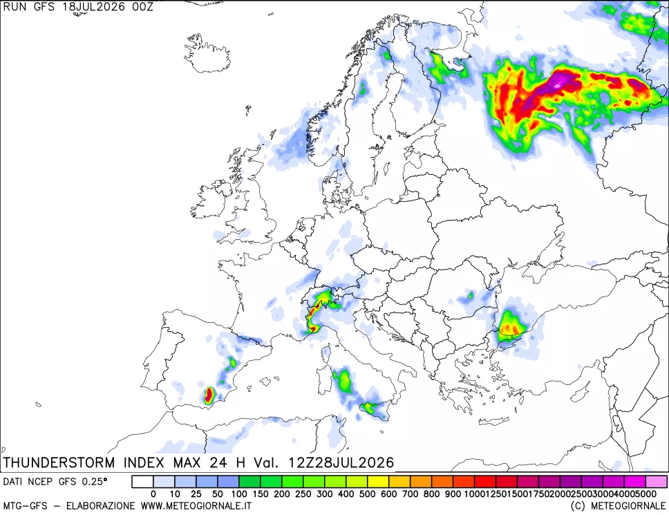 mappa TSI Max 24 ore