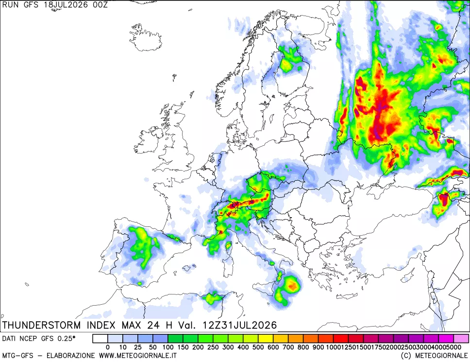 mappa TSI Max 24 ore