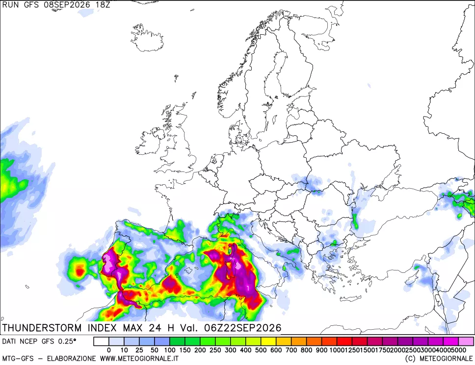 mappa Indice Temporali massimo 24 ore