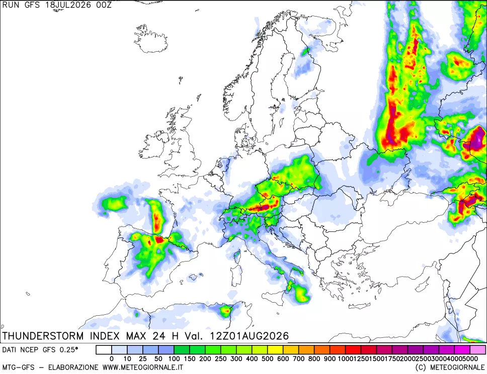 mappa TSI Max 24 ore
