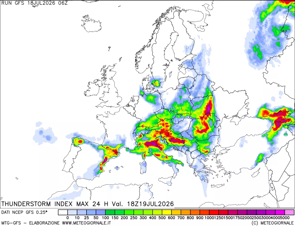 mappa Indice Temporali massimo 24 ore