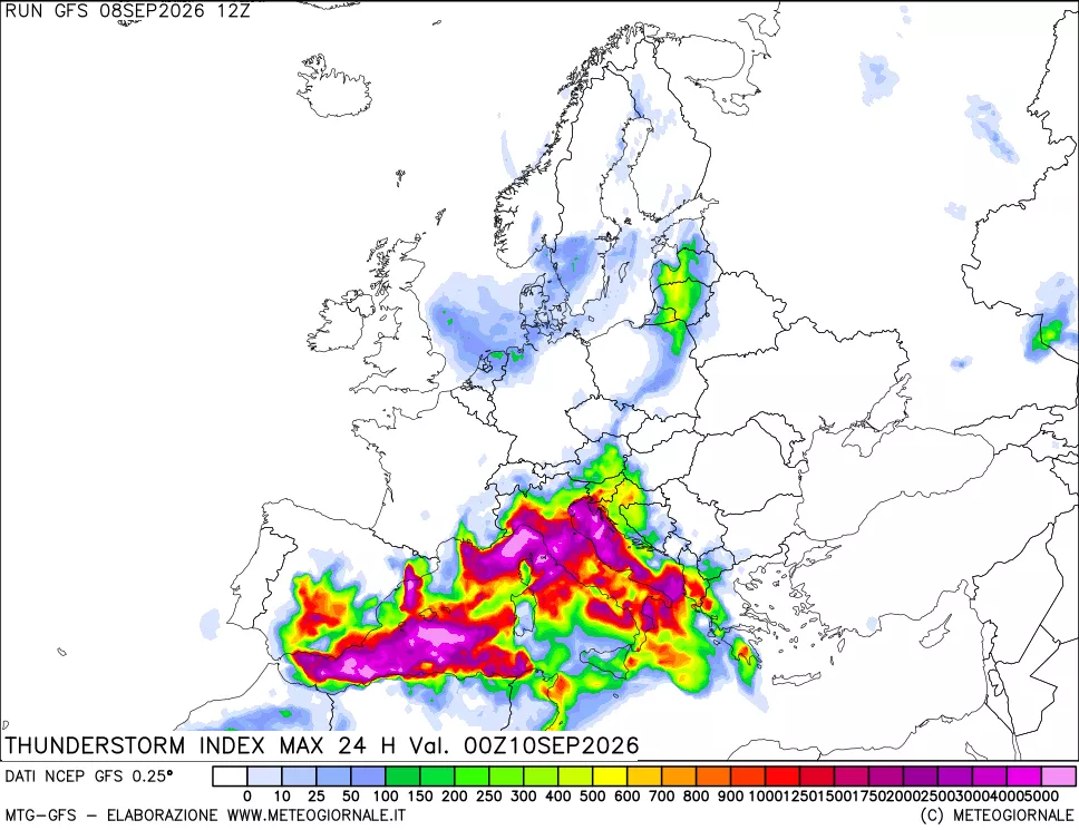 mappa Indice Temporali massimo 24 ore