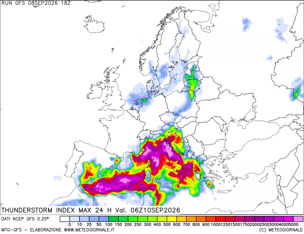 mappa TSI Max 24 ore