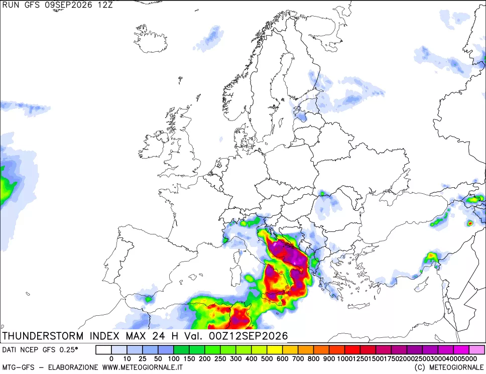mappa TSI Max 24 ore