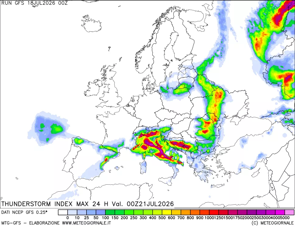 mappa TSI Max 24 ore