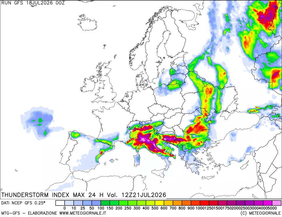 mappa TSI Max 24 ore