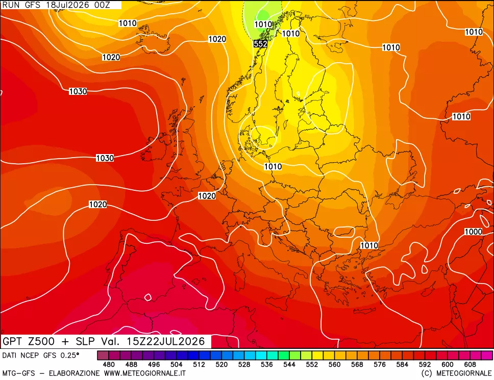mappa 500 hPa GPT + Press SLM