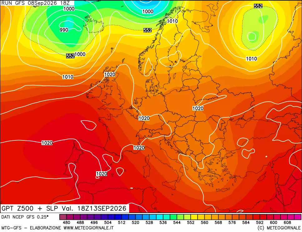 mappa 500 hPa GPT + Press SLM