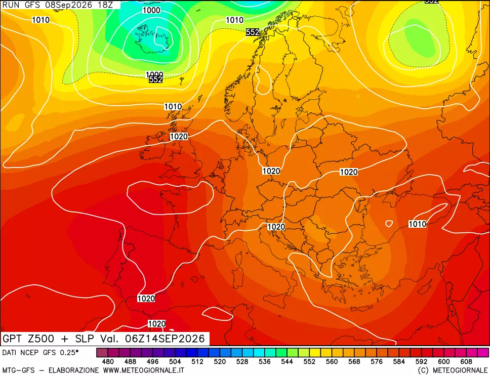 mappa 500 hPa GPT + Press SLM