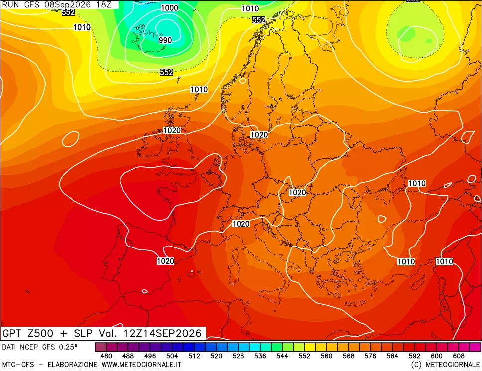 mappa 500 hPa GPT + Press SLM