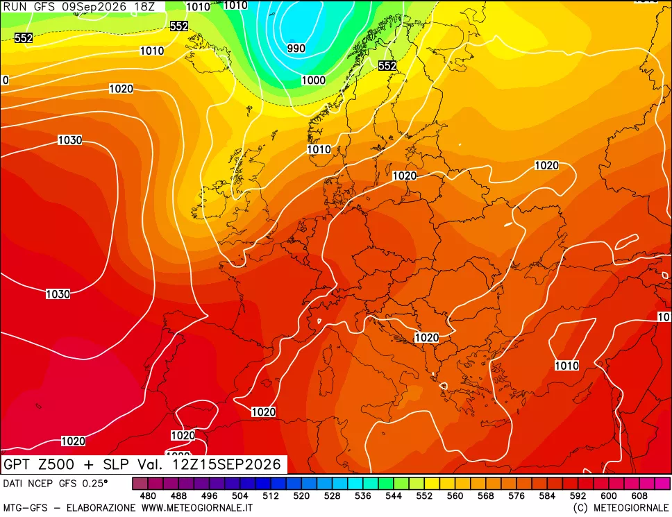 mappa 500 hPa GPT + Press SLM