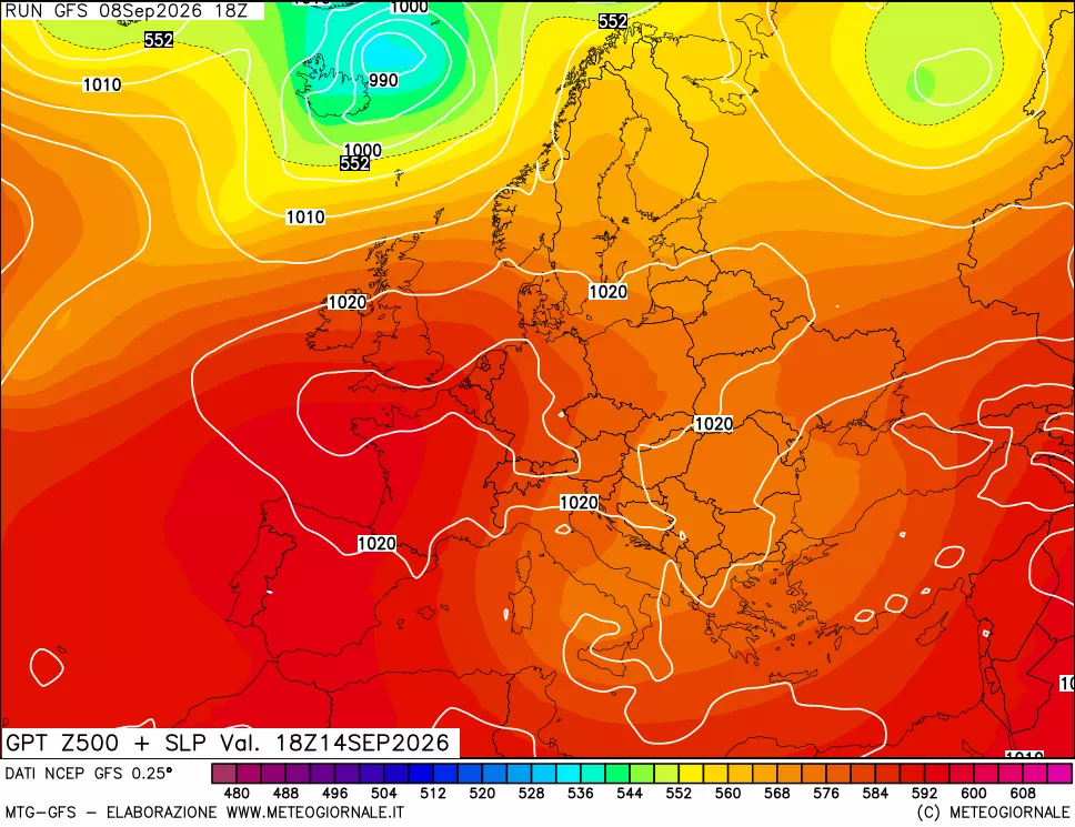 mappa 500 hPa GPT + Press SLM