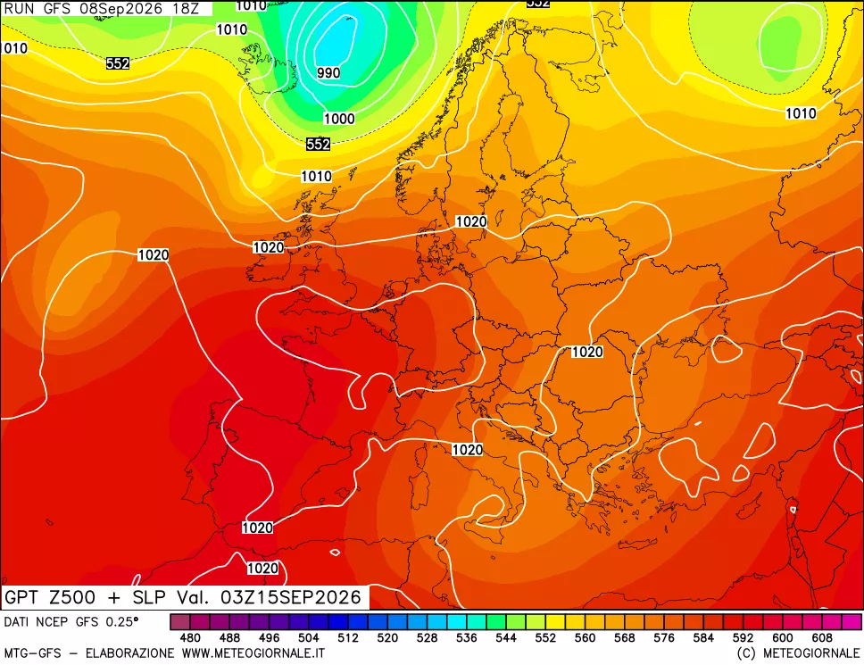 mappa 500 hPa GPT + Press SLM