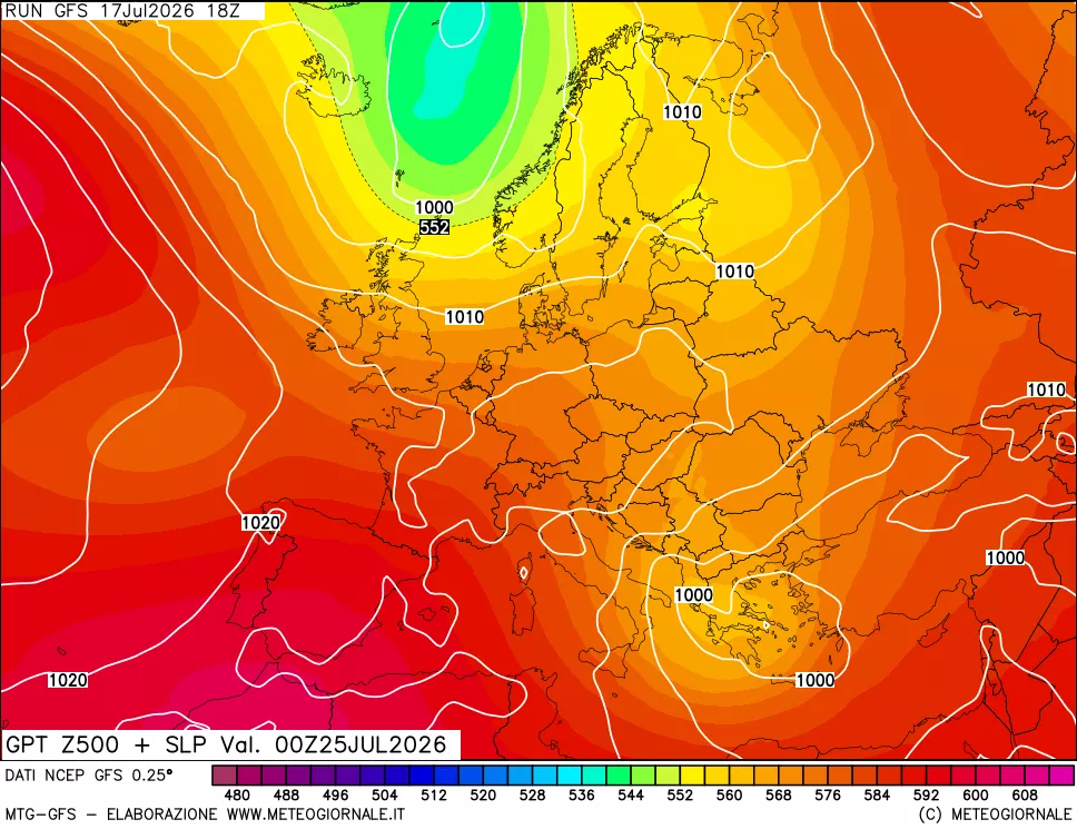 mappa 500 hPa GPT + Press SLM
