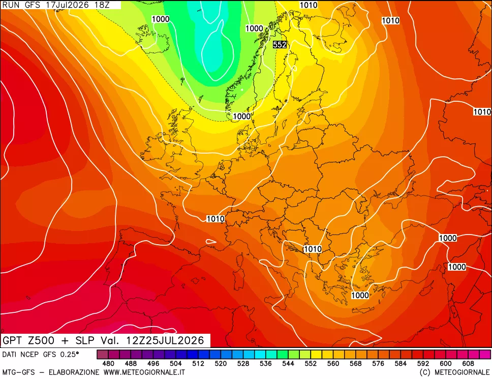 mappa 500 hPa GPT + Press SLM