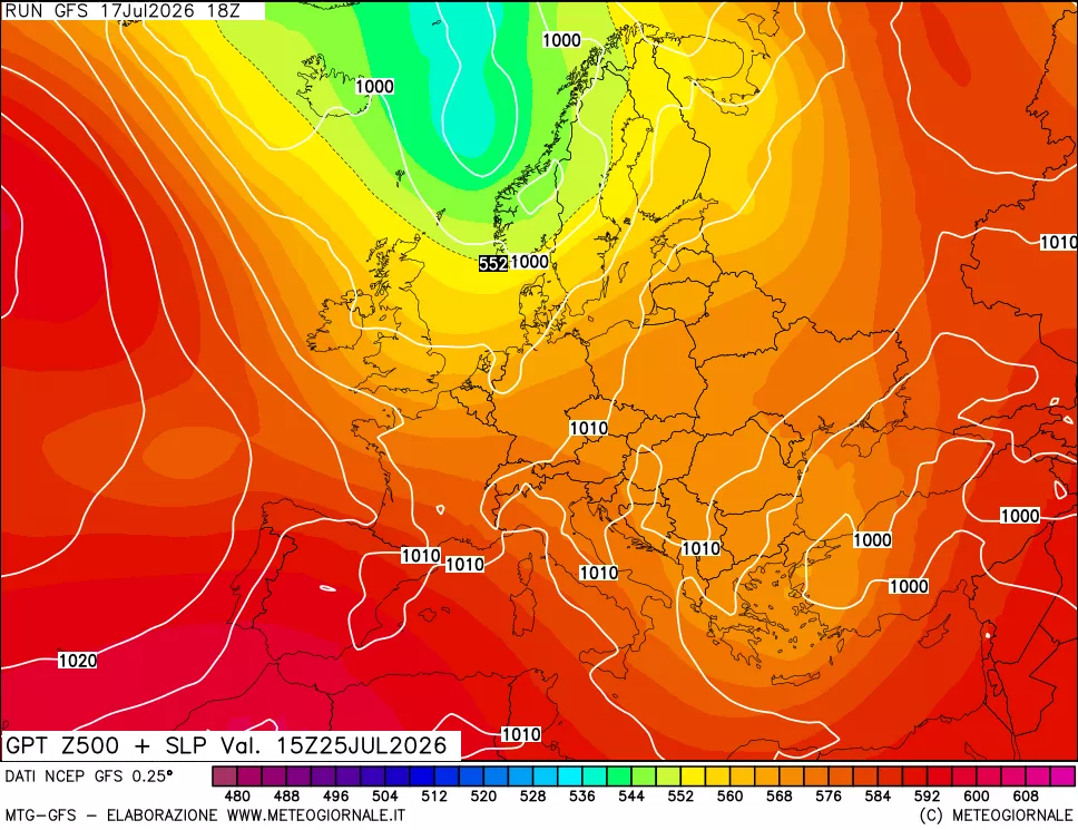 mappa 500 hPa GPT + Press SLM