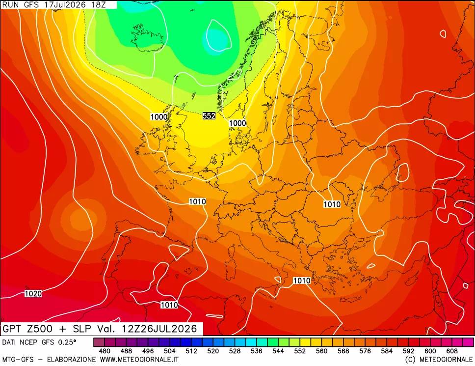 mappa 500 hPa GPT + Press SLM