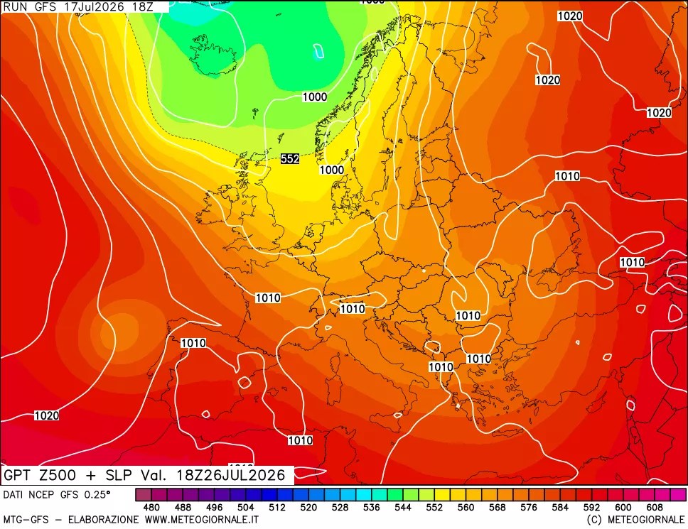 mappa 500 hPa GPT + Press SLM