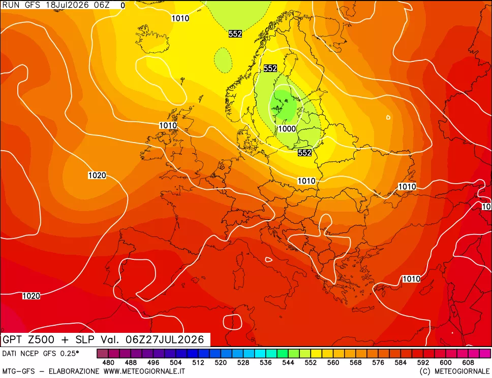 mappa 500 hPa GPT + Press SLM