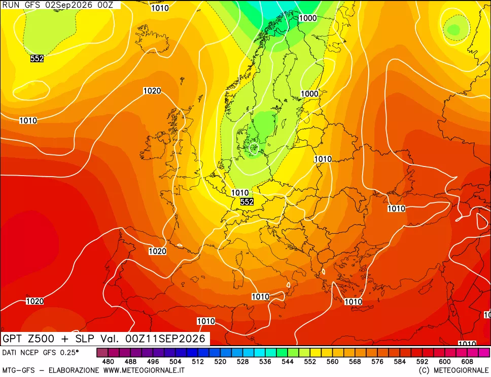 mappa 500 hPa GPT + Press SLM