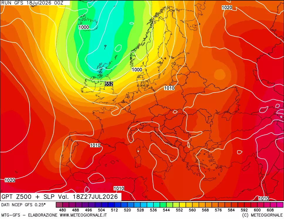 mappa 500 hPa GPT + Press SLM