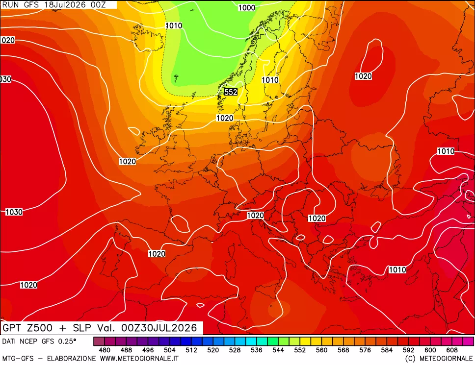 mappa 500 hPa GPT + Press SLM