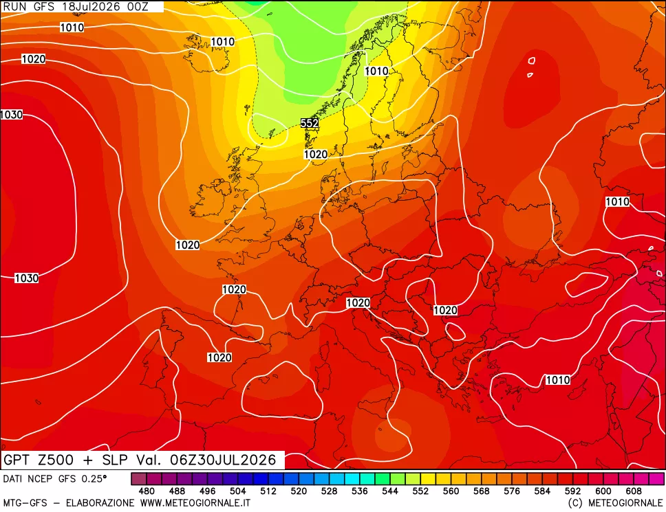 mappa 500 hPa GPT + Press SLM