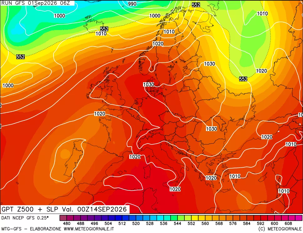 mappa 500 hPa GPT + Press SLM
