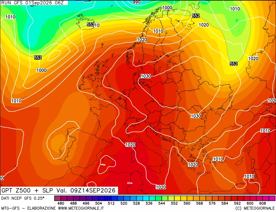 mappa 500 hPa GPT + Press SLM