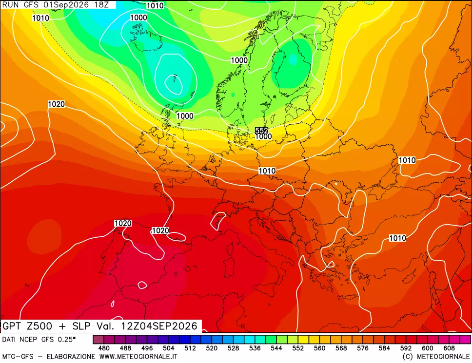 mappa 500 hPa GPT + Press SLM