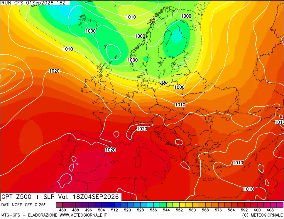 mappa 500 hPa GPT + Press SLM