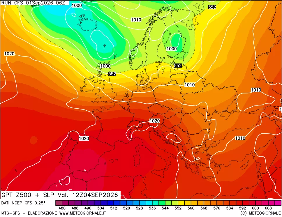 mappa 500 hPa GPT + Press SLM