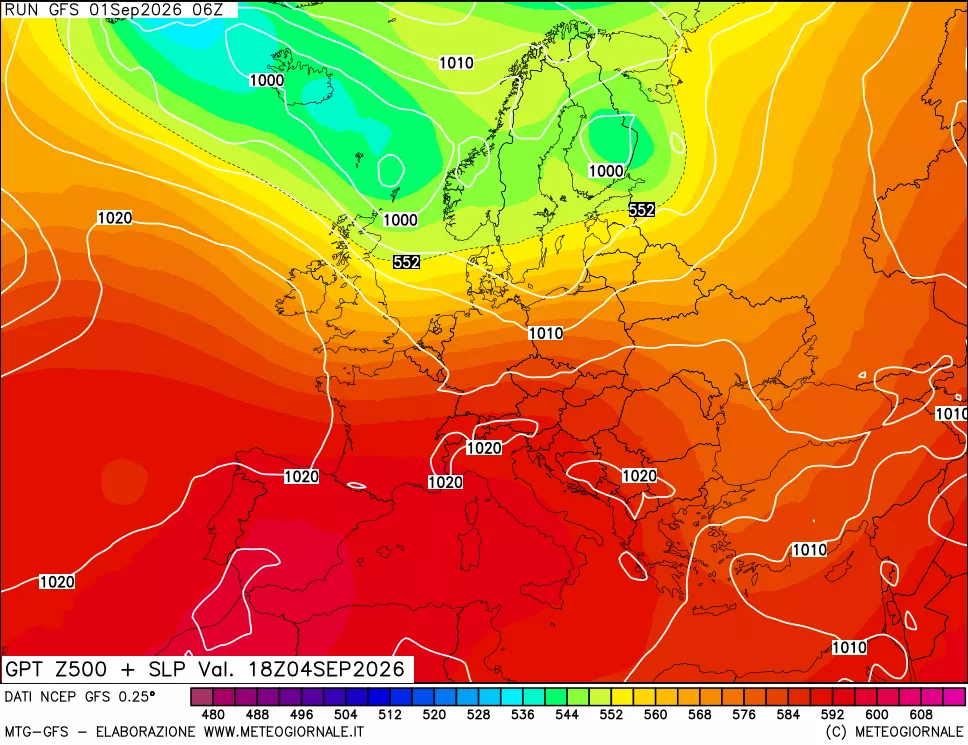 mappa 500 hPa GPT + Press SLM