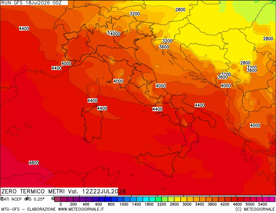 mappa Quota Zero Termico