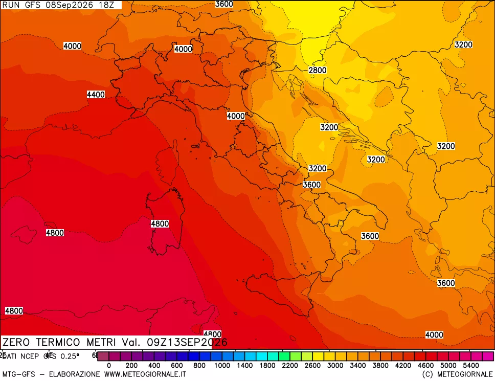 mappa Quota Zero Termico