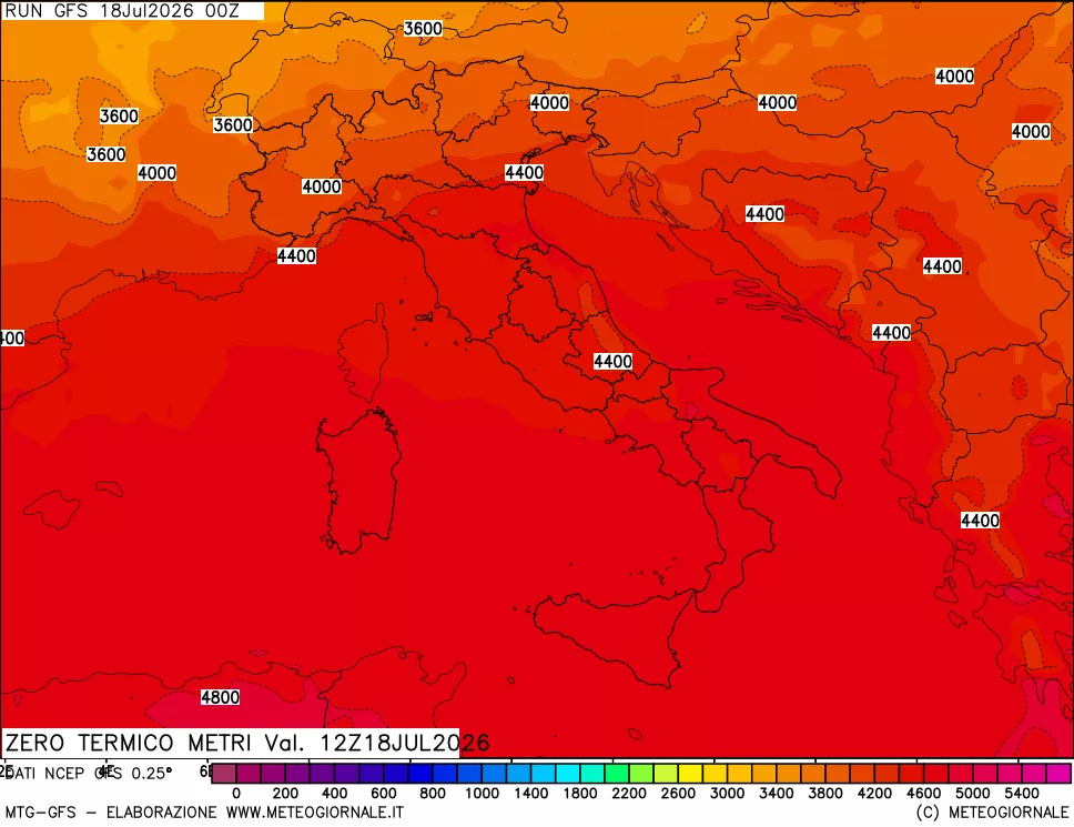 mappa Quota Zero Termico