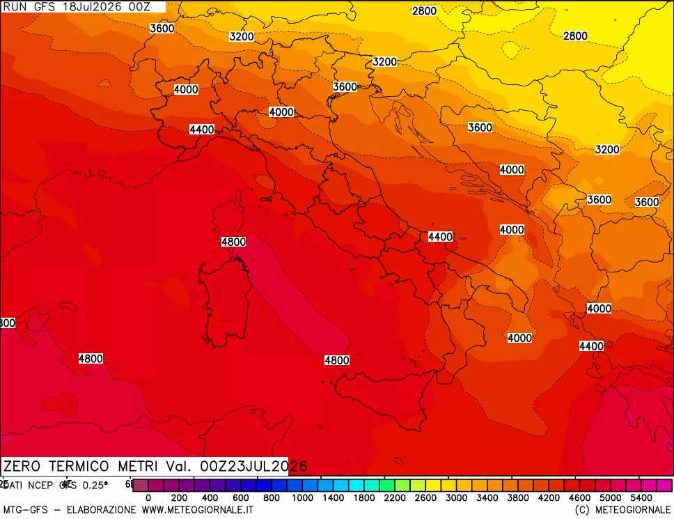 mappa Quota Zero Termico