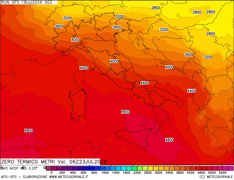mappa Quota Zero Termico