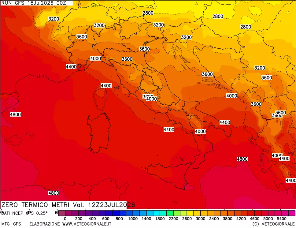 mappa Quota Zero Termico