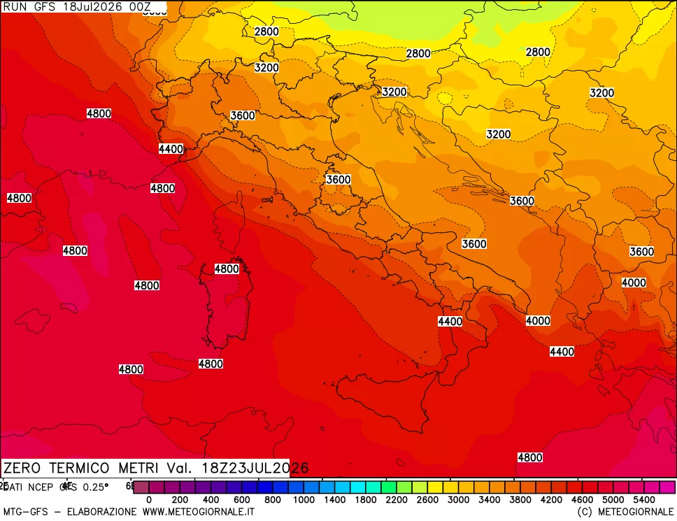 mappa Quota Zero Termico