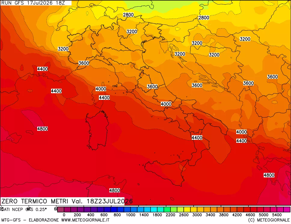 mappa Quota Zero Termico