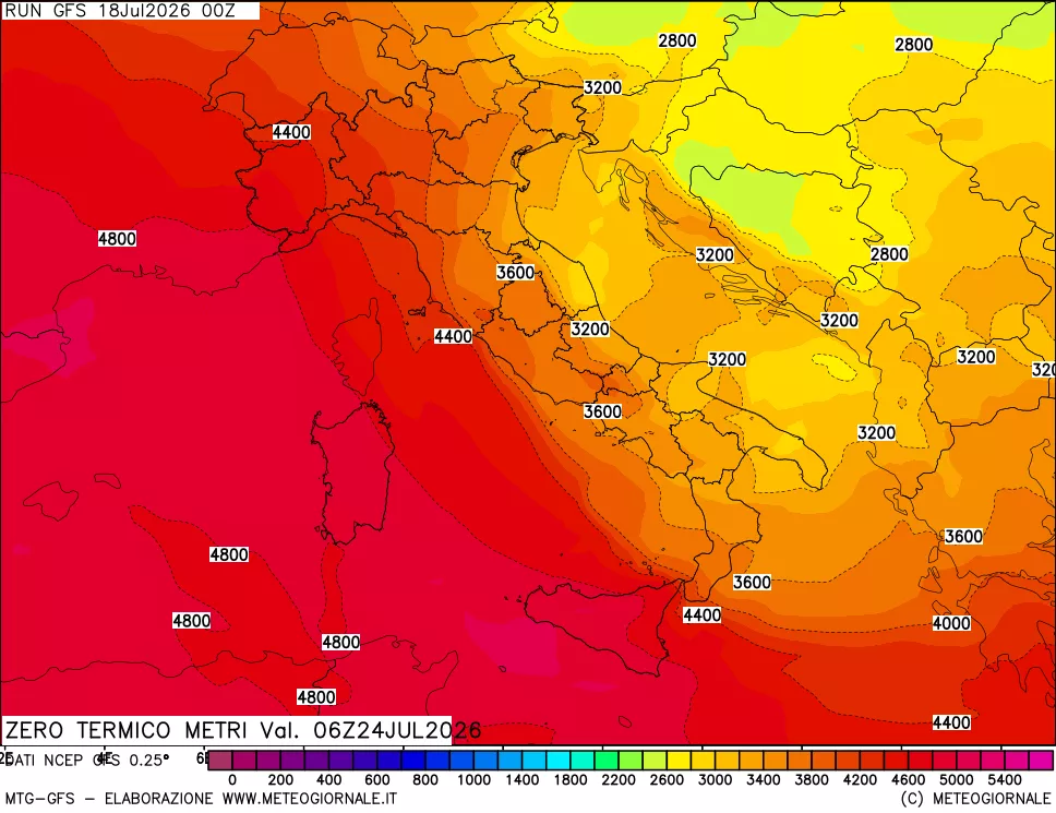 mappa Quota Zero Termico