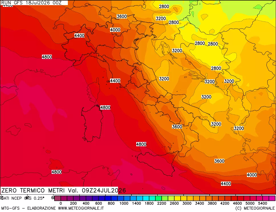 mappa Quota Zero Termico