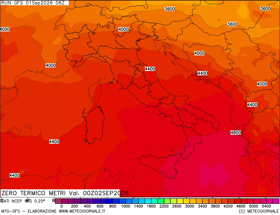 mappa Quota Zero Termico