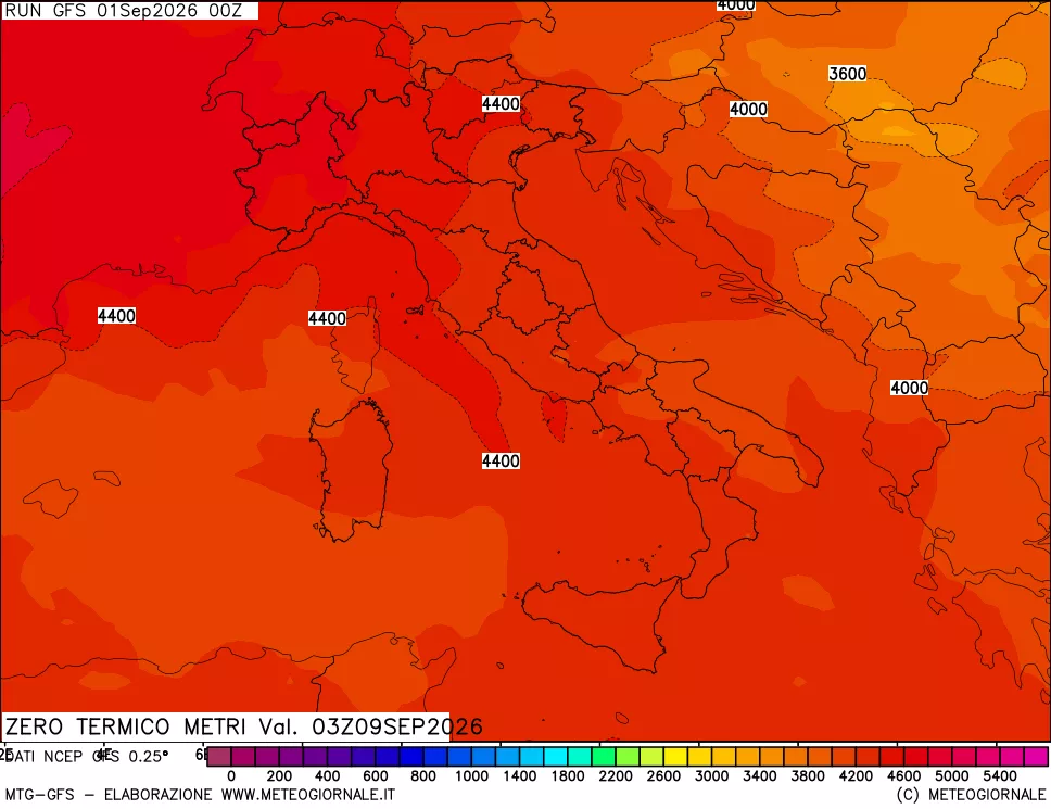 mappa Quota Zero Termico
