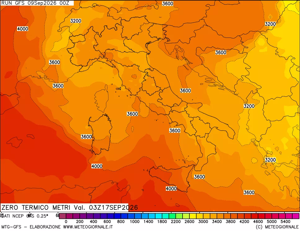 mappa Quota Zero Termico
