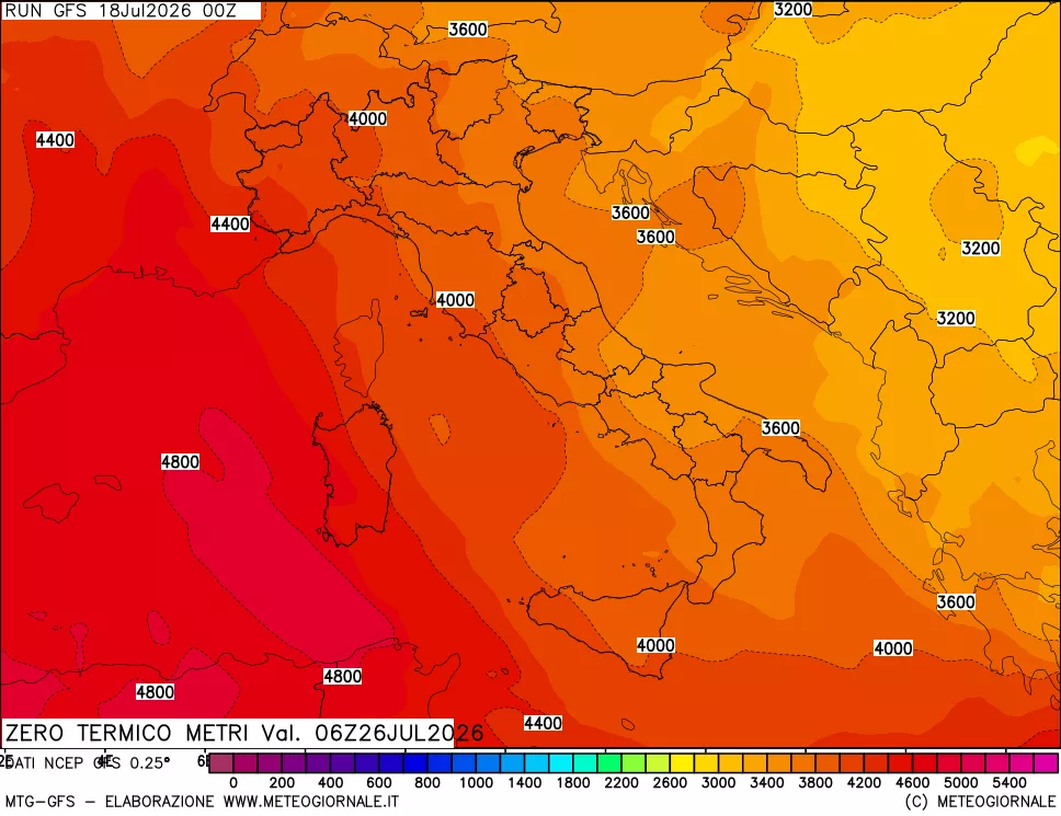 mappa Quota Zero Termico