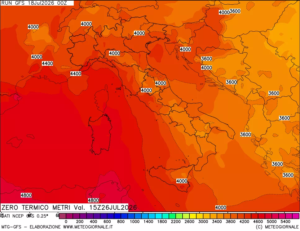 mappa Quota Zero Termico