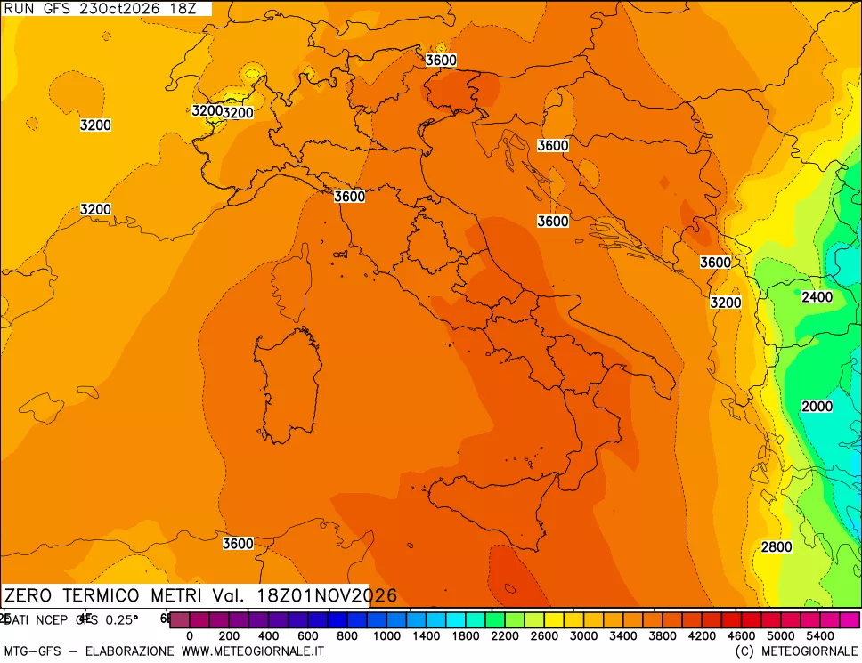 mappa Quota Zero Termico