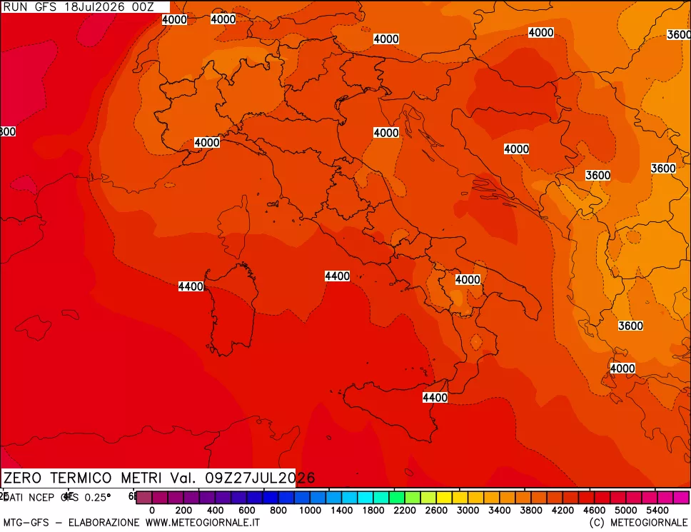 mappa Quota Zero Termico
